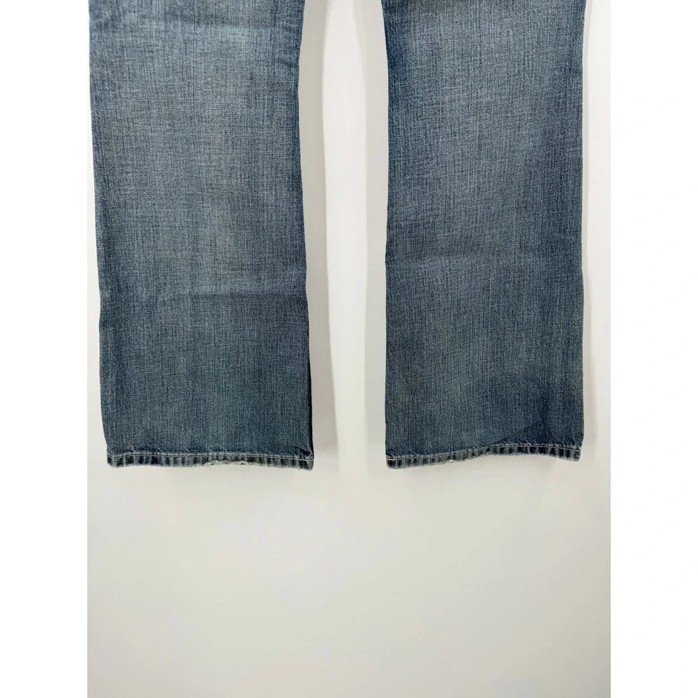 BKE STAR Womens Jeans Bootcut Medium Wash Distressed Denim Size 27‎